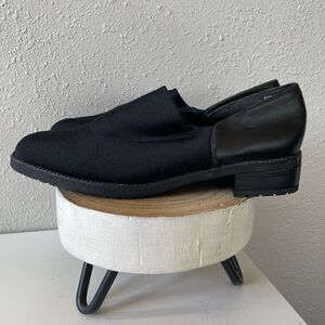 Beacon Euro Flex Black Slip On Leather Shoes Size 10M EUC